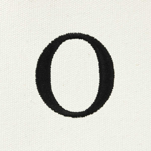 Dalix Medium Personalized Tote Bag Monogrammed Initial Letter - O