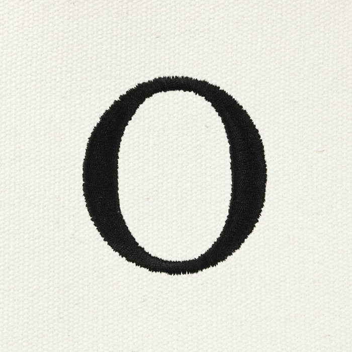 Dalix Medium Personalized Tote Bag Monogrammed Initial Letter - O