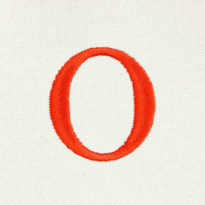 Dalix Medium Personalized Tote Bag Monogrammed Initial Letter - O