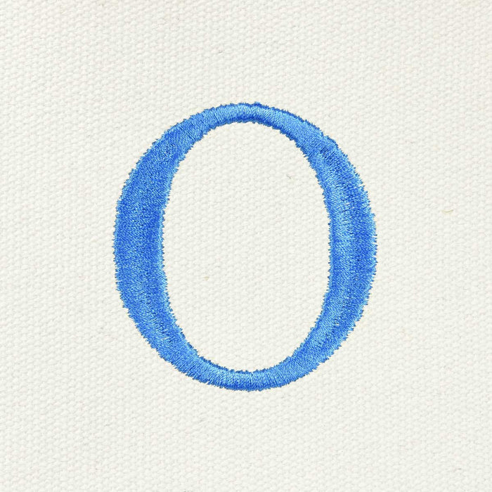 Dalix Medium Personalized Tote Bag Monogrammed Initial Letter - O