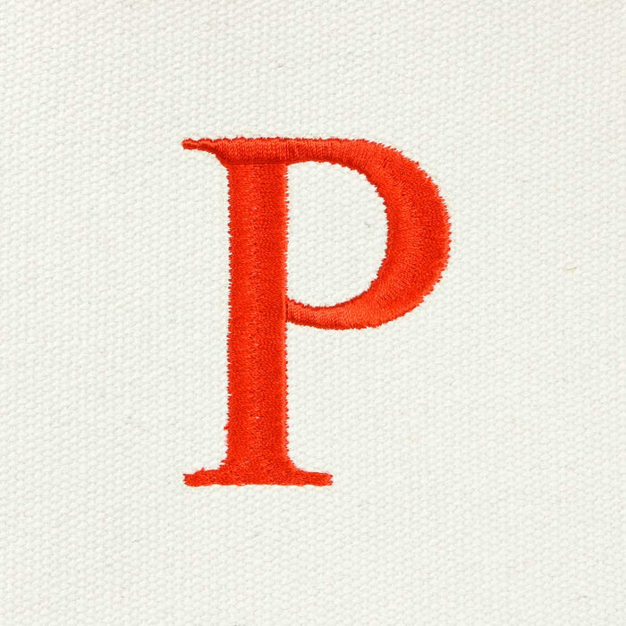 Dalix Medium Personalized Tote Bag Monogrammed Initial Letter - P
