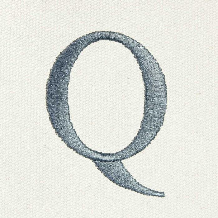 Dalix Medium Personalized Tote Bag Monogrammed Initial Letter - Q