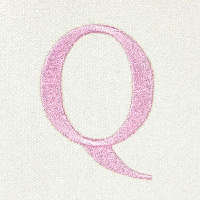 Dalix Medium Personalized Tote Bag Monogrammed Initial Letter - Q