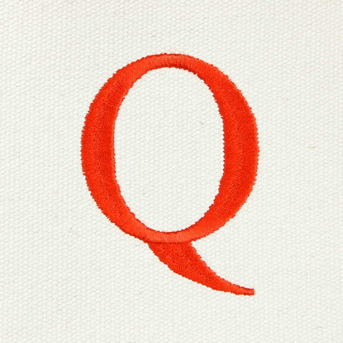 Dalix Medium Personalized Tote Bag Monogrammed Initial Letter - Q