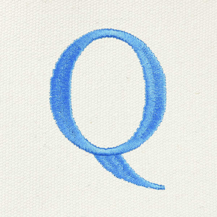 Dalix Medium Personalized Tote Bag Monogrammed Initial Letter - Q