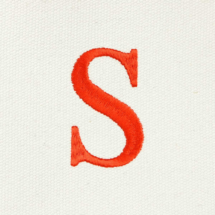 Dalix Medium Personalized Tote Bag Monogrammed Initial Letter - S