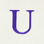 Dalix Medium Personalized Tote Bag Monogrammed Initial Letter - U