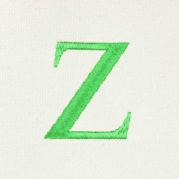 Dalix Medium Personalized Tote Bag Monogrammed Initial Letter - Z