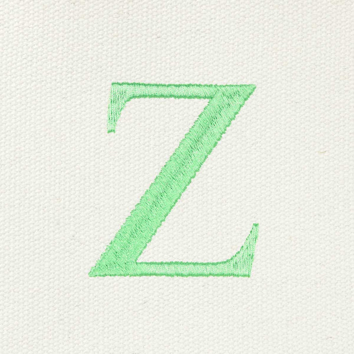 Dalix Medium Personalized Tote Bag Monogrammed Initial Letter - Z