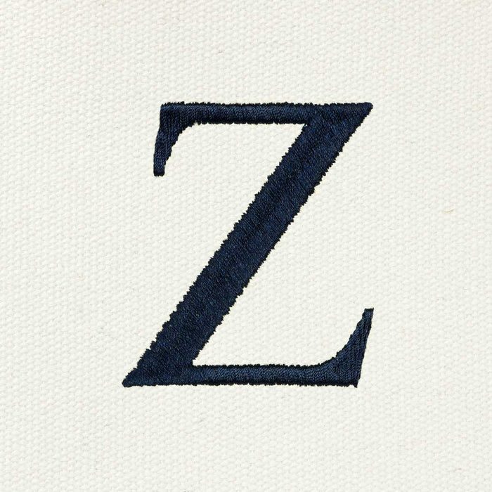 Dalix Medium Personalized Tote Bag Monogrammed Initial Letter - Z