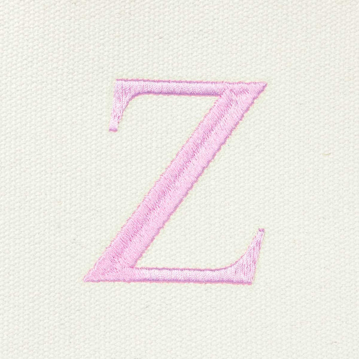 Dalix Medium Personalized Tote Bag Monogrammed Initial Letter - Z