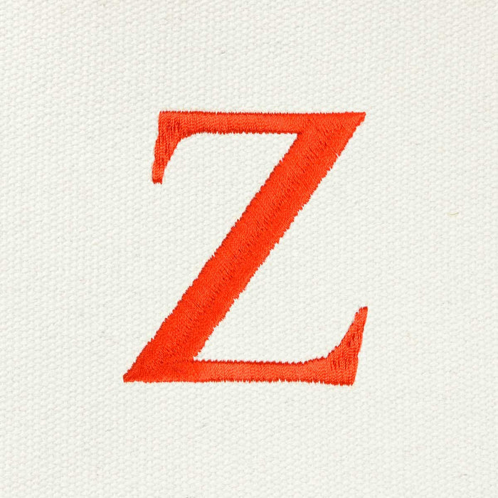 Dalix Medium Personalized Tote Bag Monogrammed Initial Letter - Z