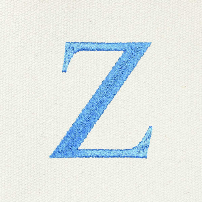 Dalix Medium Personalized Tote Bag Monogrammed Initial Letter - Z