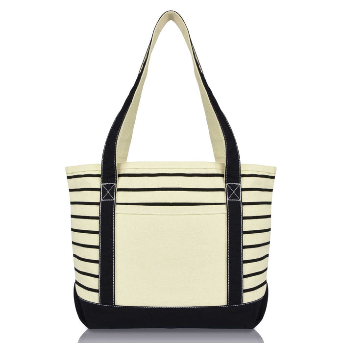 Dalix Striped Soft Tote