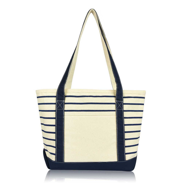 Dalix Striped Soft Tote