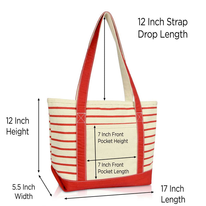 Dalix Striped Soft Tote
