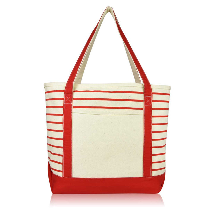 Dalix Striped Soft Tote