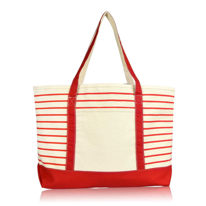Dalix Striped Soft Tote